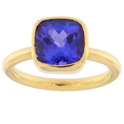 Anello in oro rosa con tanzanite 4,16 ct