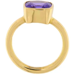 Anello in oro rosa con tanzanite 4,16 ct