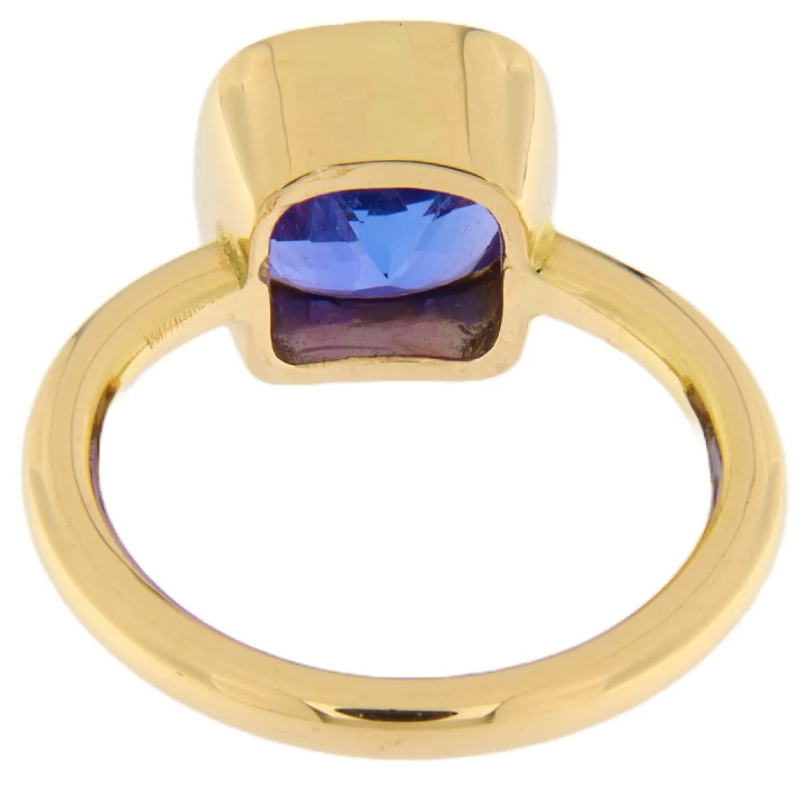 Anello in oro rosa con tanzanite 4,16 ct