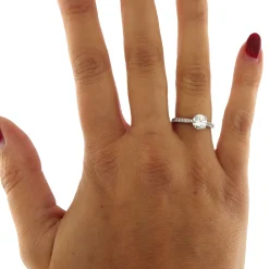 Anello solitario con diamante 1,00 ct D/VVS1 certificato IGI