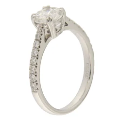 Anello solitario con diamante 1,00 ct D/VVS1 certificato IGI