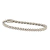Bracciale tennis in oro bianco con diamanti taglio brillante 3,07 ct