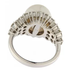 Guidetti | Anello in oro bianco con perla australiana e diamanti