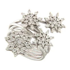 Guidetti | Anello in oro bianco con diamanti taglio brillante 1,22 ct