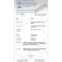 Guidetti | Anello in oro bianco con rubino e diamanti