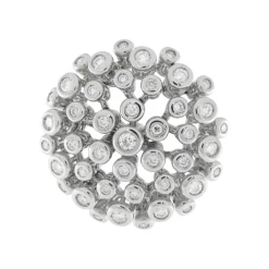 Guidetti | Anello in oro bianco con fiore di diamanti 0,55 ct