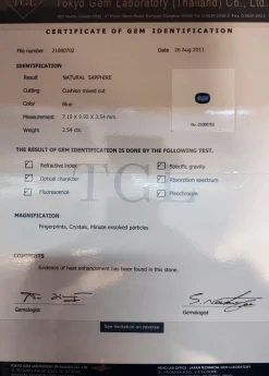 Guidetti | Anello in oro bianco con zaffiro 2,54 ct e contorno di diamanti