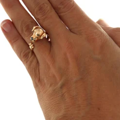 Guidetti | Anello in oro rosa con Jack Russel