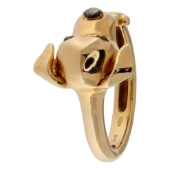 Guidetti | Anello in oro rosa con Jack Russel