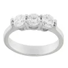 Guidetti | Anello trilogy in oro bianco con diamanti taglio brillante 1,35 ct