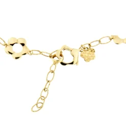 Guidetti | Bracciale a fiori lavorati in oro giallo