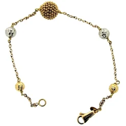 Guidetti | Bracciale in oro giallo e bianco con catena bicolore