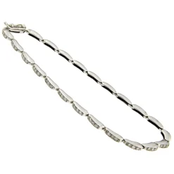 Guidetti | Bracciale tennis a elementi in oro bianco con diamanti