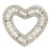 Guidetti | Ciondolo cuore in oro bianco con pavé di diamanti
