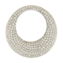 Guidetti | Ciondolo in oro bianco con pavé di diamanti