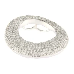 Guidetti | Ciondolo in oro bianco con pavé di diamanti