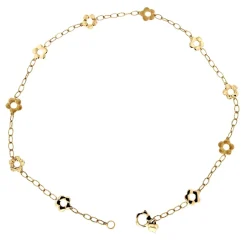 Guidetti |  Girocollo a fiori lavorati in oro giallo