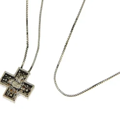 Guidetti | Girocollo con croce con diamanti taglio brillante