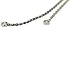 Guidetti | Girocollo in oro bianco con 3 diamanti