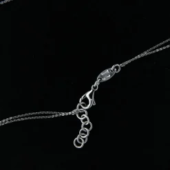 Guidetti | Girocollo in oro bianco con perla australiana e diamanti taglio baguette