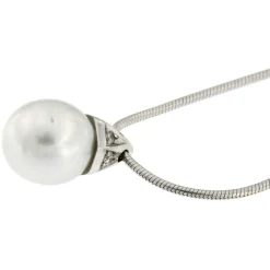 Guidetti | Girocollo in oro bianco con perla e diamanti