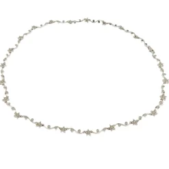 Guidetti | Girocollo in oro bianco con diamanti taglio brillante