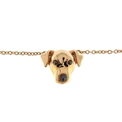 Guidetti | Girocollo in oro rosa con cane Jack Russel