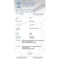 Guidetti | Orecchini in oro bianco con smeraldi 2,73 ct certificati IGI e diamanti