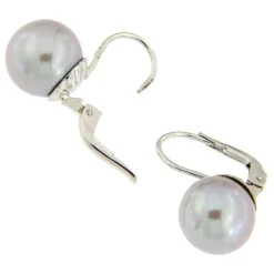 Guidetti | Orecchini pendenti in oro bianco con perle coltivate