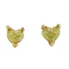 Guidetti | Orecchini punto luce in oro giallo con diamanti fancy yellow taglio cuore
