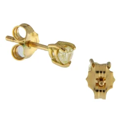 Guidetti | Orecchini punto luce in oro giallo con diamanti fancy yellow taglio cuore