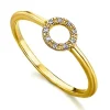 LeCarré | Anello cerchio in oro giallo con diamanti