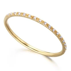 LeCarré | Fedina in oro giallo con diamanti