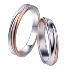 Polello | Fede in oro bianco e rosa