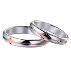 Polello | Fede in oro bianco e rosa