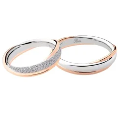 Polello | Fede in oro bianco e rosa