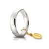 Unoaerre | Fede nuziale “Comoda” in oro bianco mm 5