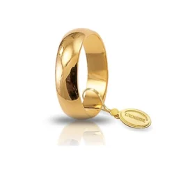 Unoaerre | Fede nuziale “Mantovana” in oro giallo Grammi 6 mm 5