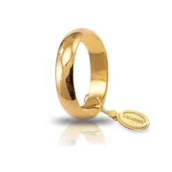 Unoaerre | Fede nuziale “Mantovana” in oro giallo Grammi 5 mm 4,9